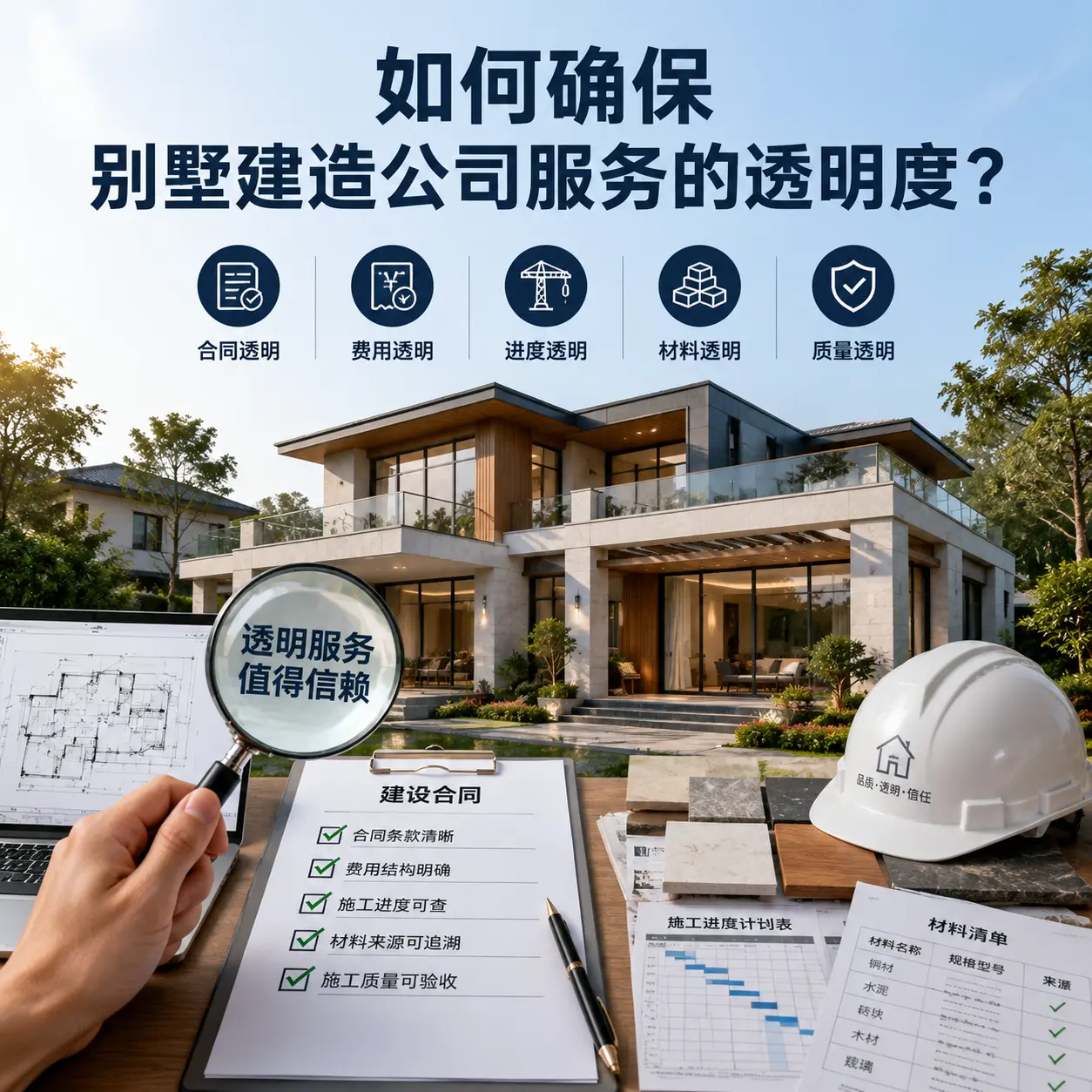 在 开阳 如何确保别墅建造公司服务的透明度？