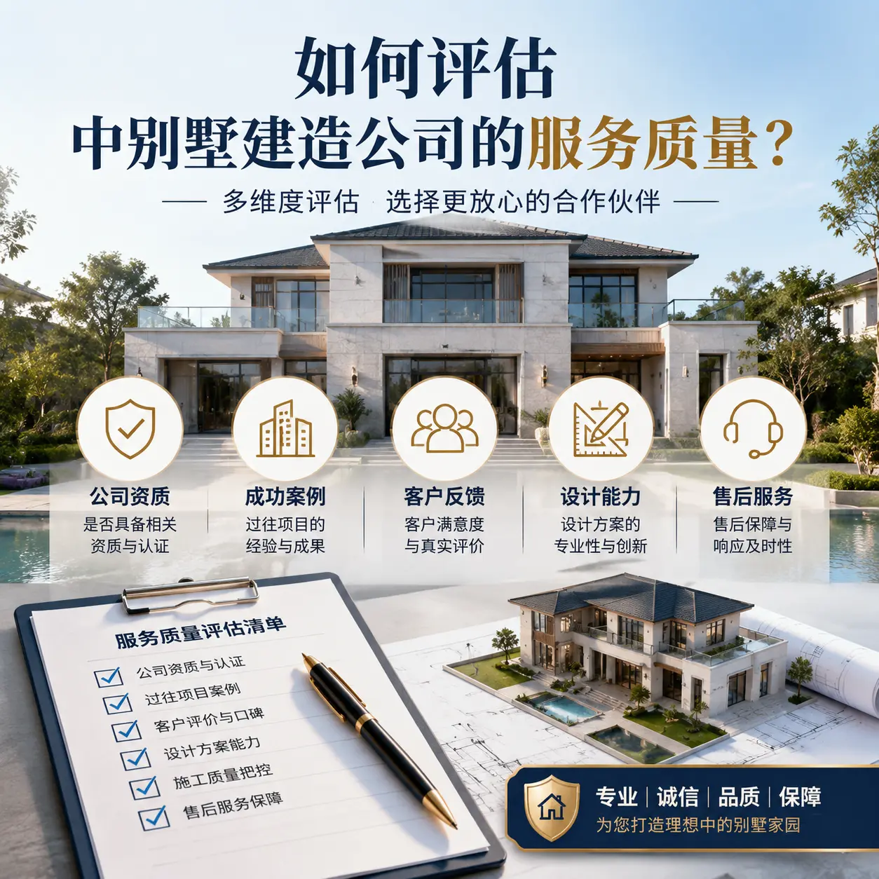 如何评估 开阳 中别墅建造公司的服务质量？