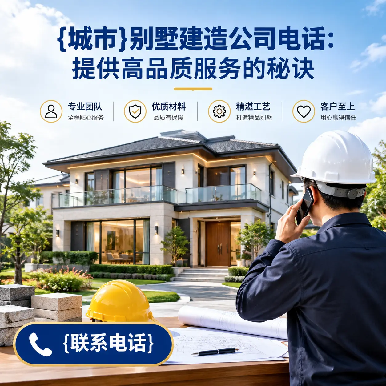 开阳别墅建造公司电话:提供高品质服务的秘诀