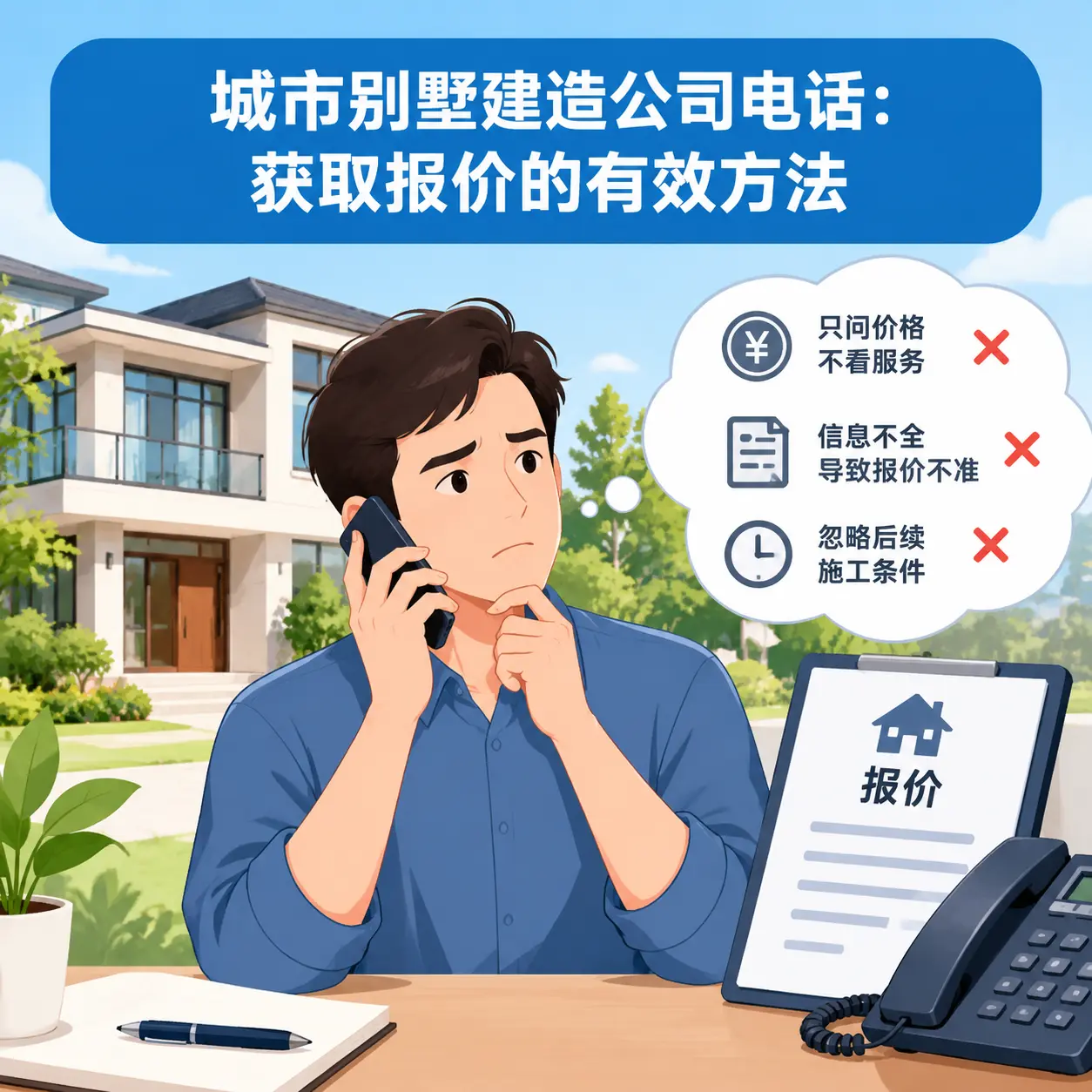 开阳别墅建造公司电话：获取报价的有效方法